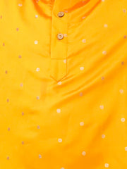 Tafetta Kurta Pajama Set for Boys - Orange | BS25KP15ORA