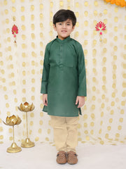 Kurta Pajama Set for Boys - Green | BS25KP17GRA