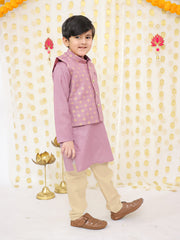 Kurta Pajama Set for Boys - Purple | BS25KP17PUA