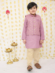 Kurta Pajama Set for Boys - Purple | BS25KP17PUA