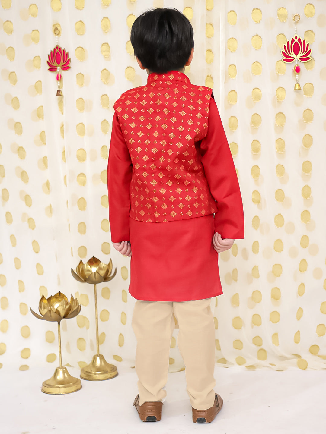 Kurta Pajama Set for Boys - Purple | BS25KP17PUA | DesiQlo