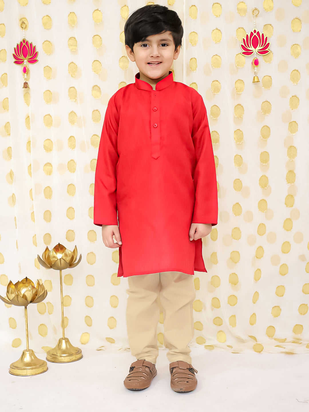 Kurta Pajama Set for Boys - Purple | BS25KP17PUA | DesiQlo