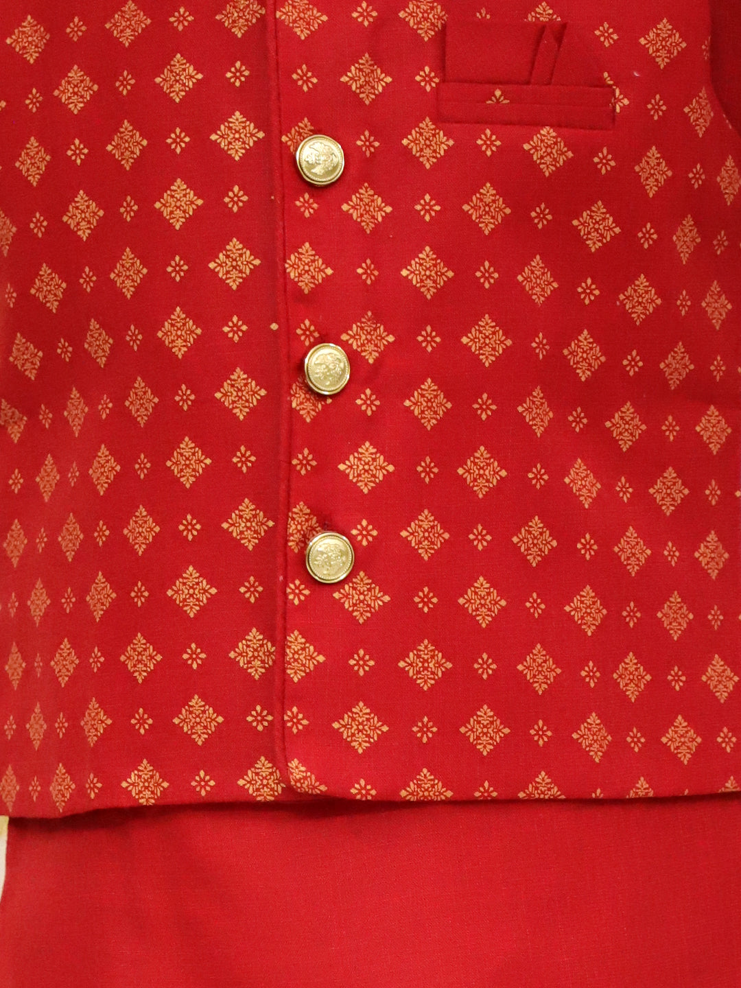 Kurta Pajama Set for Boys - Red | BS25KP17RDA | DesiQlo