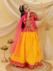 Lehenga Choli Set for Girls - Pink | BS25LC14PIA