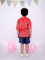Short Kurta for Boys - Red | BS25SK01RDA