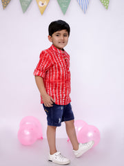 Short Kurta for Boys - Red | BS25SK01RDA