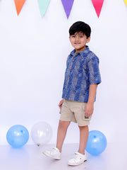 Short Kurta for Boys - Indigo | BS25ST01INA