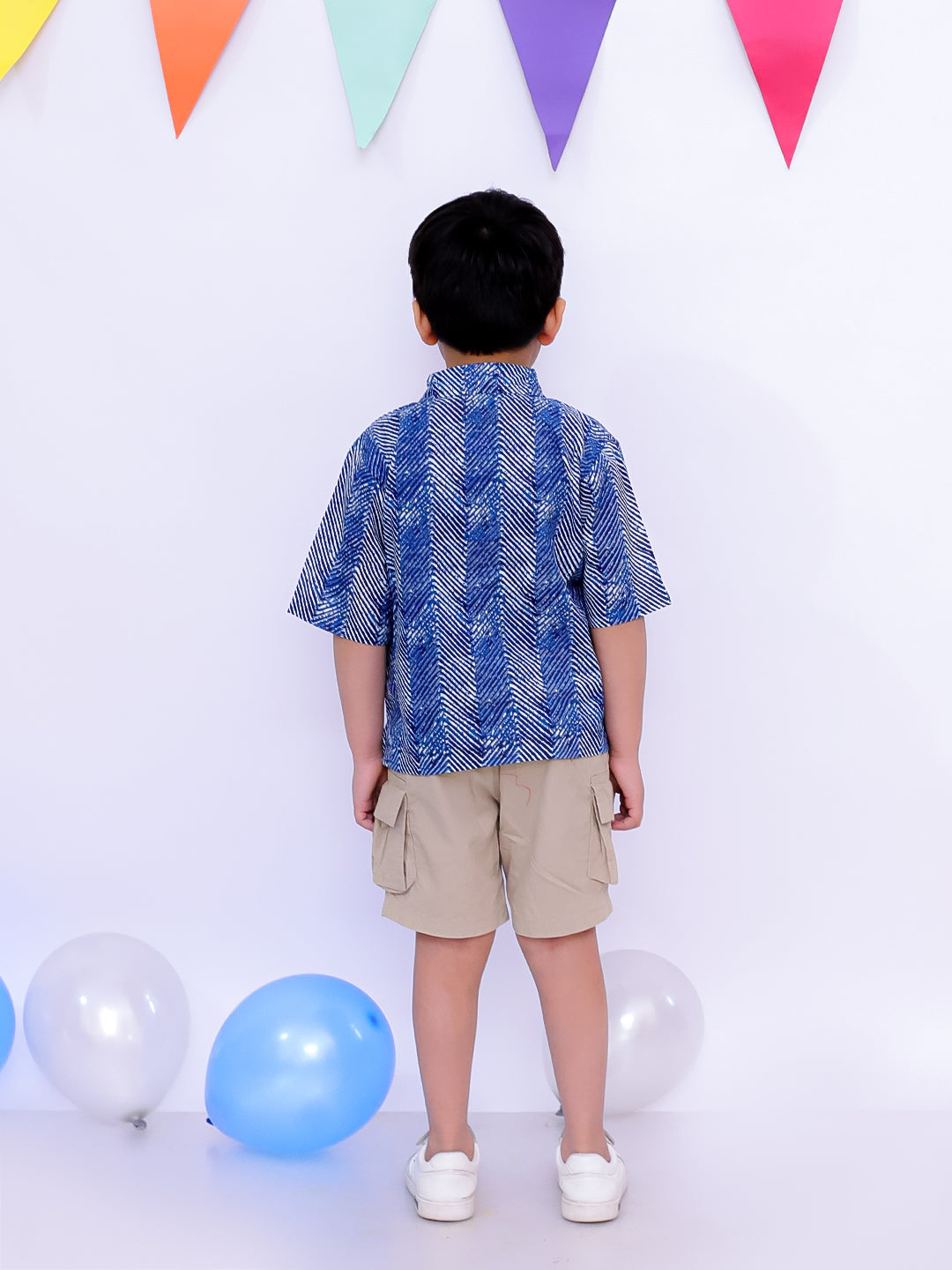 Short Kurta for Boys - Indigo | BS25ST01INA | DesiQlo