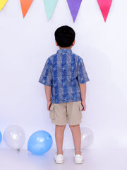 Short Kurta for Boys - Indigo | BS25ST01INA