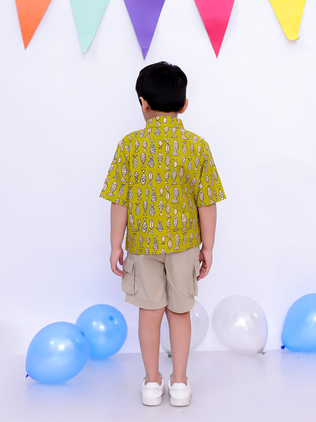 Short Kurta for Boys - Indigo | BS25ST01INA | DesiQlo