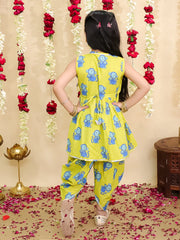 Ethnic Suit Set for Girls - Mustard | BS25SU01MRA