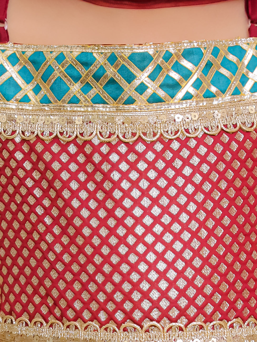 Silk Ethnic Suit Set for Girls - Maroon | BS25SU07MRA | DesiQlo