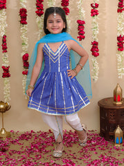 Ethnic Suit Set for Girls - Blue | BS25SU13BLA