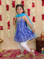 Ethnic Suit Set for Girls - Blue | BS25SU13BLA