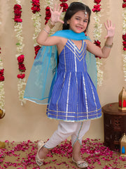 Ethnic Suit Set for Girls - Blue | BS25SU13BLA
