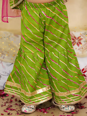 Ethnic Suit Set for Girls - Green | BS25SU14GRA