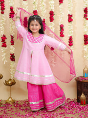 Ethnic Suit Set for Girls - Red | BS25SU14RDA