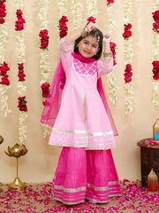 Ethnic Suit Set for Girls - Red | BS25SU14RDA