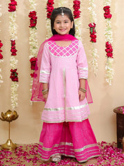 Ethnic Suit Set for Girls - Red | BS25SU14RDA