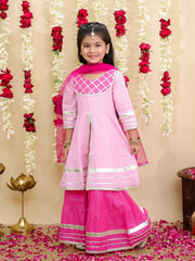 Ethnic Suit Set for Girls - Pink | BS25SU14PIA