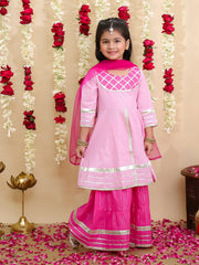 Ethnic Suit Set for Girls - Pink | BS25SU14PIA