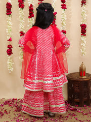 Ethnic Suit Set for Girls - Red | BS25SU14RDA