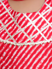 Ethnic Suit Set for Girls - Red | BS25SU14RDA