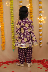 Ethnic Suit Set for Girls - Purple | BS25SU21PUA