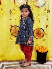 Ethnic Suit Set for Girls - Red | BS25SU22RDA