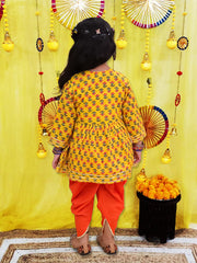 Ethnic Suit Set for Girls - Yellow | BS25SU22YLA