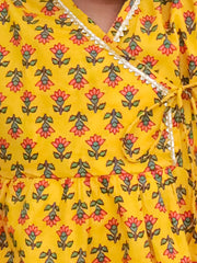 Ethnic Suit Set for Girls - Yellow | BS25SU22YLA