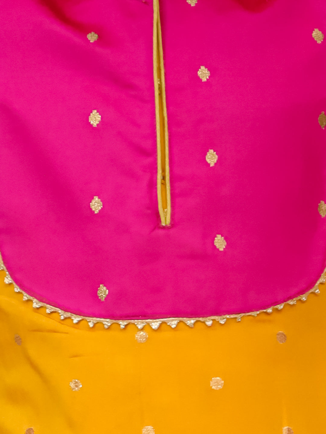 Cotton Ethnic Suit Set for Girls - Orange | BS25SU23ORA | DesiQlo