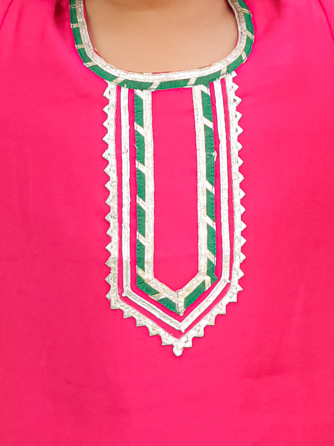 Silk Blend Ethnic Suit Set for Girls - Peach | BS25SU24PIA | DesiQlo