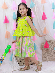 Lehenga Choli Set for Girls - White | BS26CS05GRA