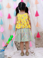 Lehenga Choli Set for Girls - Yellow | BS26CS05YLA