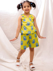 Ethnic Clothing Set for Girls - Mustard | BS26CS23MSA