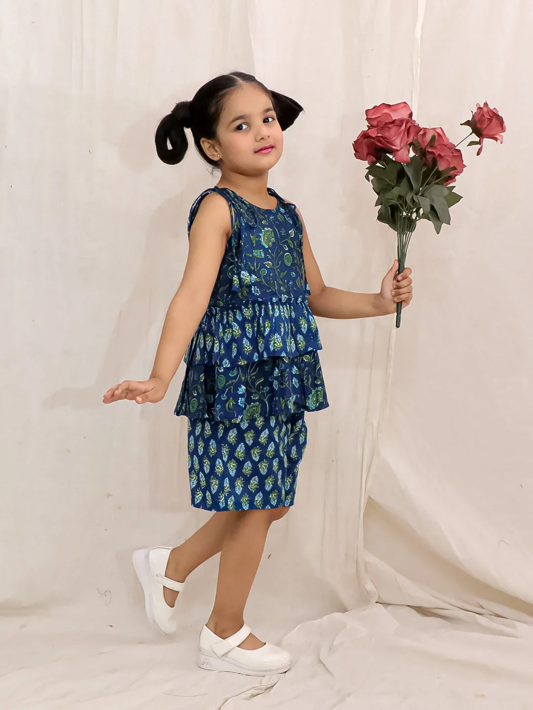 Ethnic Clothing Set for Girls - Blue | BS26CS24BLA | DesiQlo