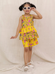 Ethnic Clothing Set for Girls - Yellow | BS26CS24YLA