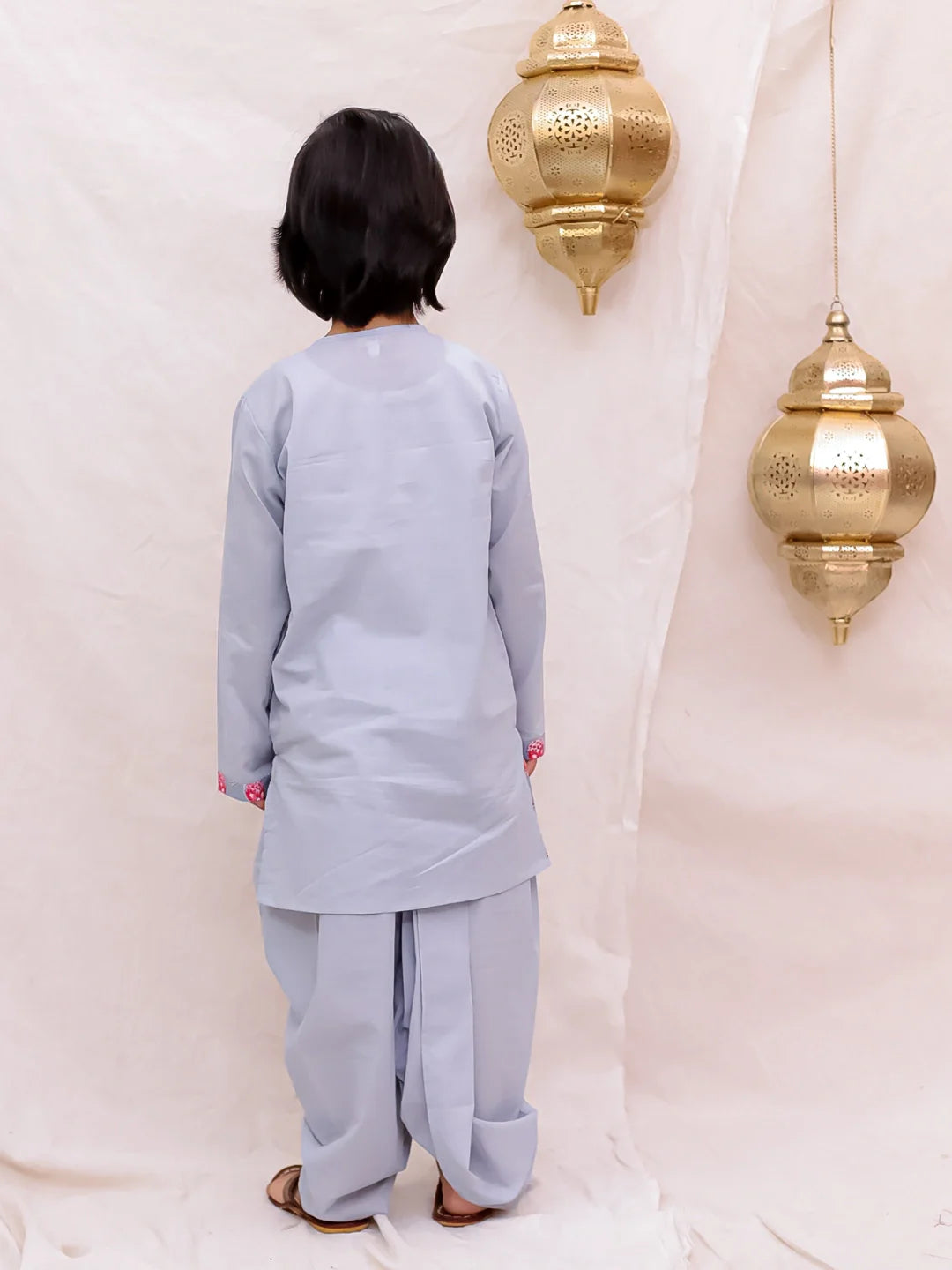Dhoti Kurta Set for Boys - Grey | BS26DK23GYA | DesiQlo