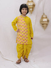 Dhoti Kurta Set for Boys - Yellow | BS26DK23YLA