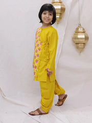 Dhoti Kurta Set for Boys - Yellow | BS26DK23YLA