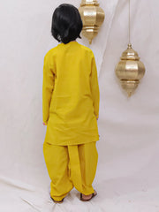 Dhoti Kurta Set for Boys - Yellow | BS26DK23YLA