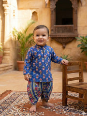 Dhoti Kurta Set for Boys - Blue | BS26IN59BLA