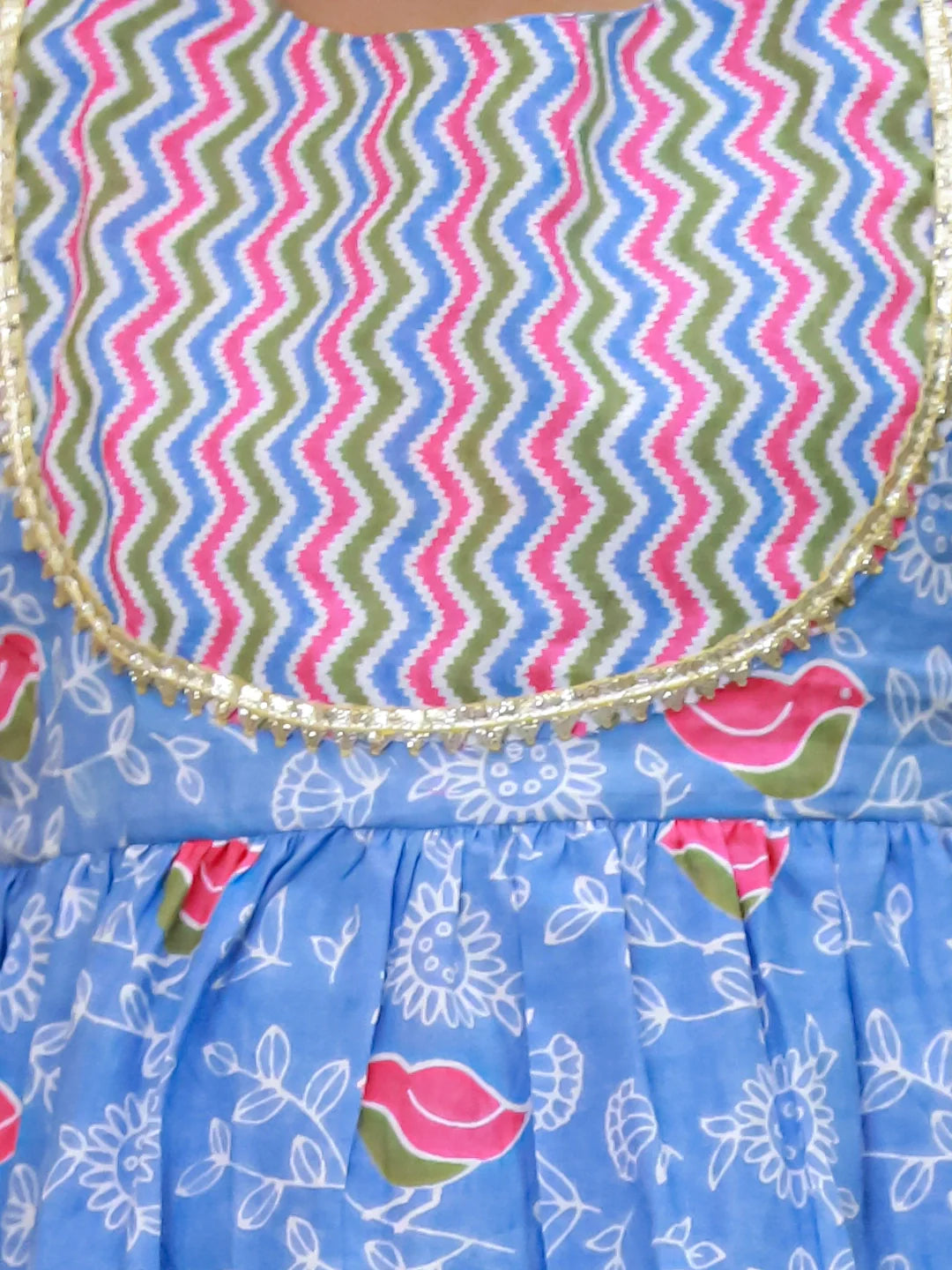 Ethnic Suit Set for Girls - Blue | BS26IW04BLA | DesiQlo