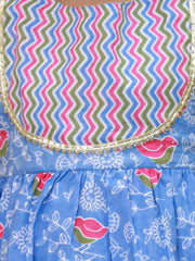 Ethnic Suit Set for Girls - Blue | BS26IW04BLA
