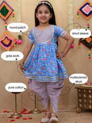 Ethnic Suit Set for Girls - Blue | BS26IW04BLA