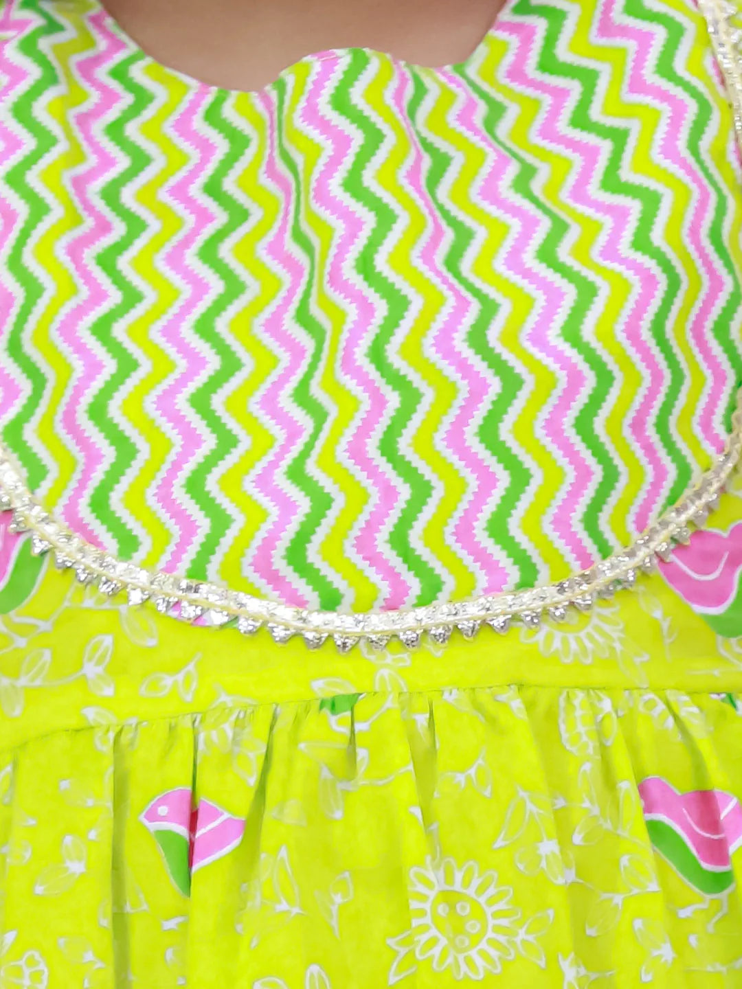 Ethnic Suit Set for Girls - White | BS26IW04GRA | DesiQlo