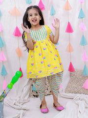 Ethnic Suit Set for Girls - Yellow | BS26IW04YLA