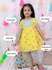 Ethnic Suit Set for Girls - Yellow | BS26IW04YLA