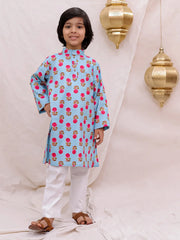 Kurta Pajama Set for Boys - Blue | BS26KP21BLA